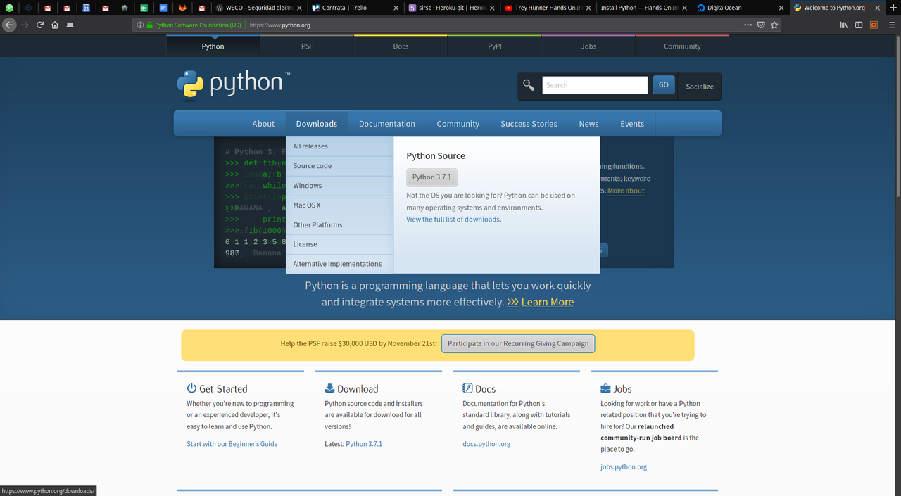 Python ORG Homepage